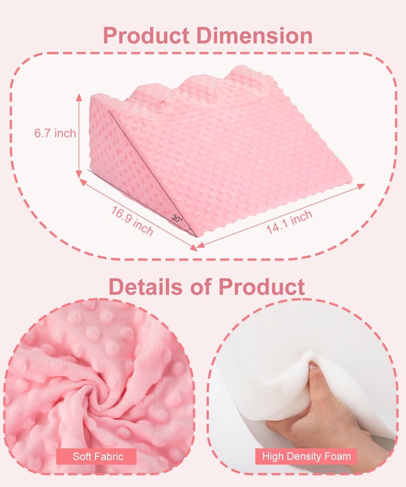 CreateBay Store Nursing Reflux Prop for Infant,Baby Colic & Gas Relief,Memory Foam Nursery Support with Reusable Bag & Colorbox,Baby Tummy Time Prop for Neck and Shoulder Strength Growth, Baby Product Gift - Image 5
